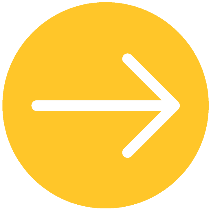 a right hand facing arrow on a yellow circle to indicate the milestone is still in progress